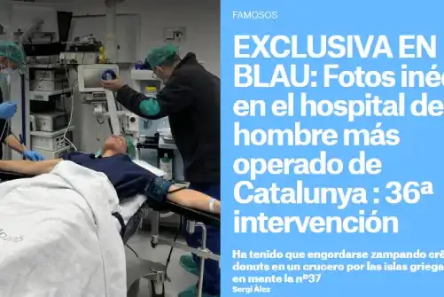 En El Nacional.cat: El hombre más operado de España y su intervención