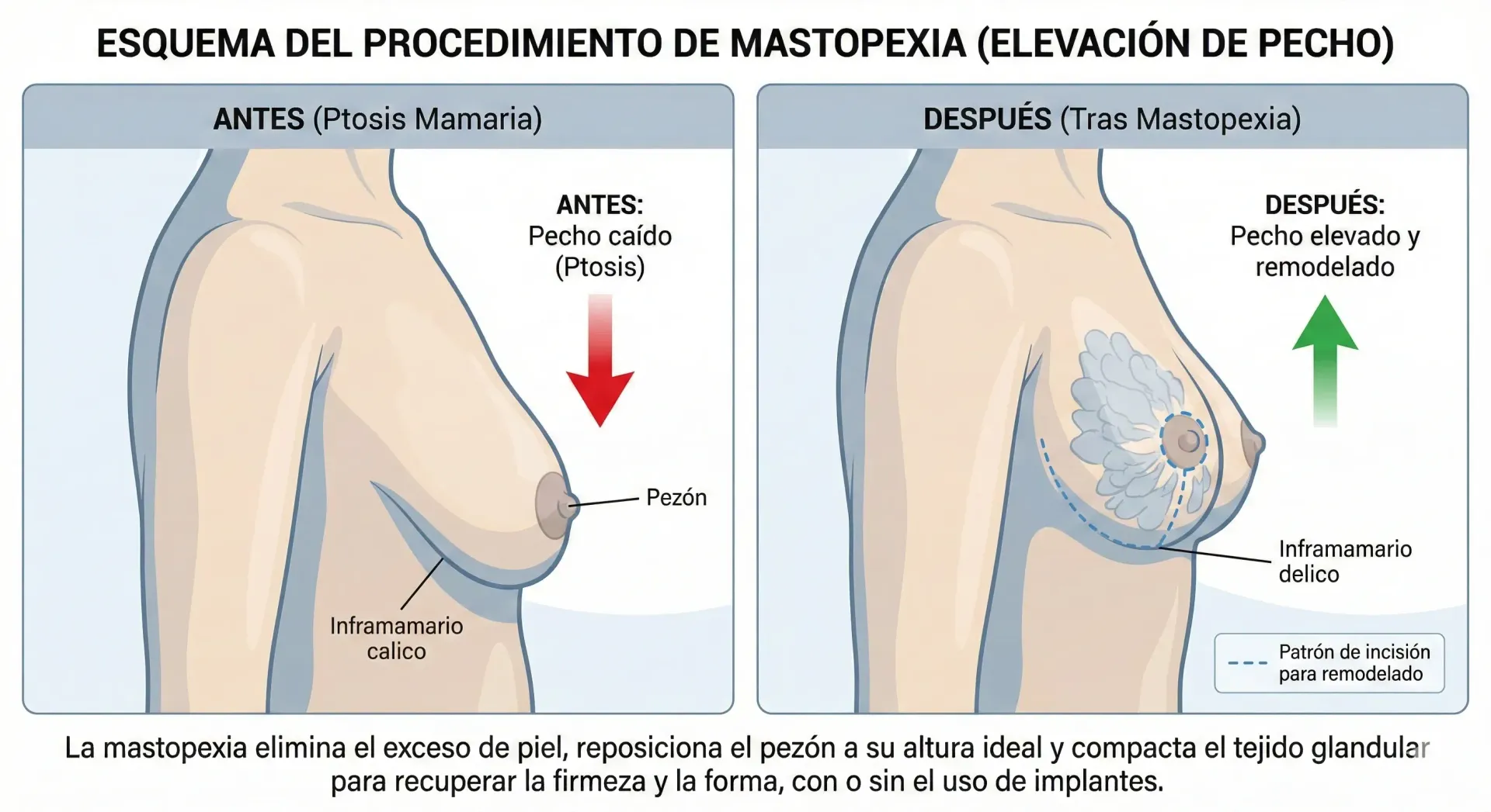 Mastopexia com ou sem implantes: diferenças, resultados e qual escolher