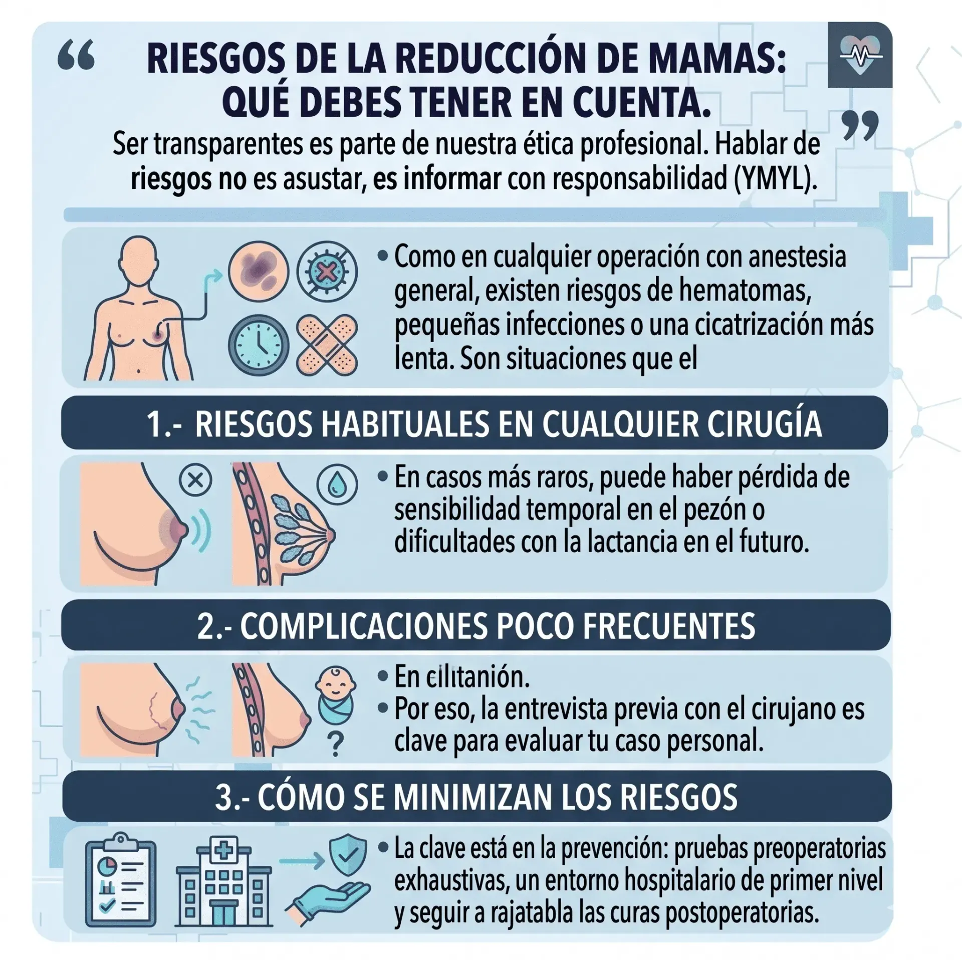 A redução mamária é perigosa? Tudo o que deve saber antes da cirurgia